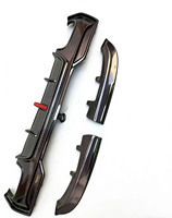 Nouveau 2020+ pour Série 4 G22 G23 Coupé Kit de becquet de spoiler Style 3D Fibre de carbone Diffuseur de pare-chocs arrière avec échappement