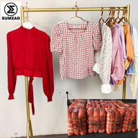 Blus Katun Wanita Sumzao Grade A Pakaian Bekas Thrift Bal Pakaian Bekas Grosir Pakaian Seken