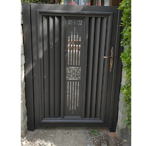 Balançoire bon marché pour porte extérieure moderne en aluminium avec fonction coulissante pour cour et allée Conception d'ouverture automatique - Product Image 6