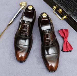 Zapatos Formales de Negocios para Hombre, de Piel Genuina con Diseño Floral, Impermeables, Ligeros, de Caña Alta, con Punta Puntiaguda, Hebilla Británica y Antideslizantes - Product Image 2