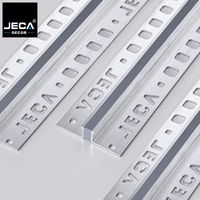 Profilé en aluminium en forme de T pour carrelage, protection des bords des carreaux en céramique, bande de transition décorative pour les murs et les sols