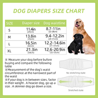 Bandes de ventre imprimées foncées pour chiens mâles, couches lavables et réutilisables réglables pour chiens mâles