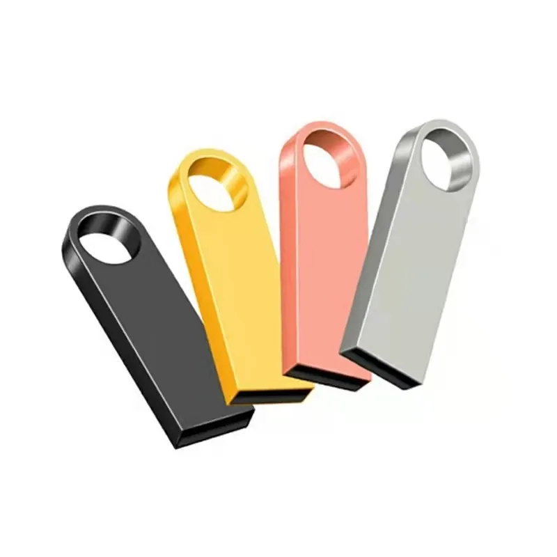 Stik USB Super mini, 32GB 16GB logam Pen Drive U Disk 128gb 64gb USB Flash memori dipersonalisasi USB flash Drive kunci