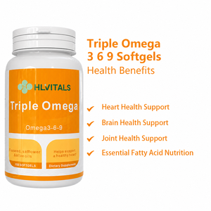 Capsules molles d'huile de poisson Oméga 3 EPA DHA rapport 80/10 3000mg Triple Oméga 3-6-9 90 unités Complément alimentaire pour adultes Capsules molles OEM - Product Image 4