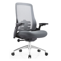 Chaise de bureau ergonomique JOHOOFURNITURE sans appui-tête, directement de l'usine, Burostuhl pour bureau, coussin épais confortable