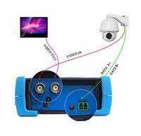 Probador de CCTV 5 en 1 HD de 3.5 Pulgadas con Soporte para CVBS, AHD, TVI, CVI, SDI, Control PTZ, Prueba de Cable UTP y Salida de Alimentación de 12V