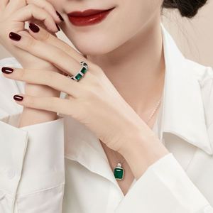Dylam Luxurious Fine Jewelry Trendy Women S925 <b>Silver</b> Diamond Halo <b>Eternity</b> Band 5A Zirconia Wedding Bridal Promise <b>Ring</b> - Product Image 5