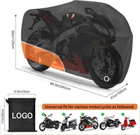Extérieur renforcé réfléchissant Oxford tissu anti-poussière étanche au soleil couverture complète housse de protection moto