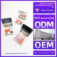 2026 Palettes de fards à paupières pour le commerce transfrontalier, finition mate, nacrée et à paillettes fines, blush, personnalisation OEM/ODM, multi-usages, six couleurs