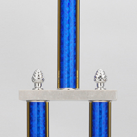 Trophée de colonne en gros avec base en marbre pour tournoi de championnat de compétition de badminton DL17