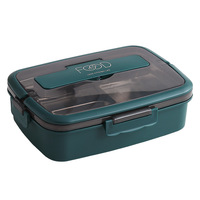 Boîte à lunch isotherme en acier inoxydable 304, écologique, anti-fuite, avec compartiments, portable pour étudiants et employés de bureau, avec couverts