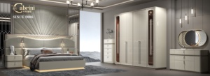 Juego de Dormitorio de Lujo con Cama King Size de Diseño Moderno Turco de Alta Gama, con Cabecera y Estructura de Madera - Product Image 2