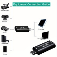 Carte de capture vidéo 1080p HDTV compatible HDMI, boîtier d'enregistrement pour PS4, caméscope, MP4, en alliage d'aluminium, pour diffusion en direct