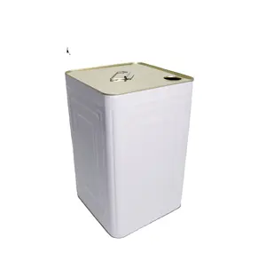 UN Standard 18ltr quadratische Blechdose 18 Liter quadratische Metall farb dosen mit Metalls chraub deckel mit Kunststoff kappe