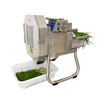 Multifunktionale Gemüseschneidemaschine Kommerzieller Blattgemüseschneider Automatischer Frühlingszwiebel- und Lauchzerkleinerer für Restaurants