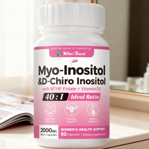 Capsules de Myo-inositol et de D-chiro-inositol Équilibre hormonal naturel Soutien à la menstruation Santé reproductive des femmes Compléments alimentaires - Product Image 1