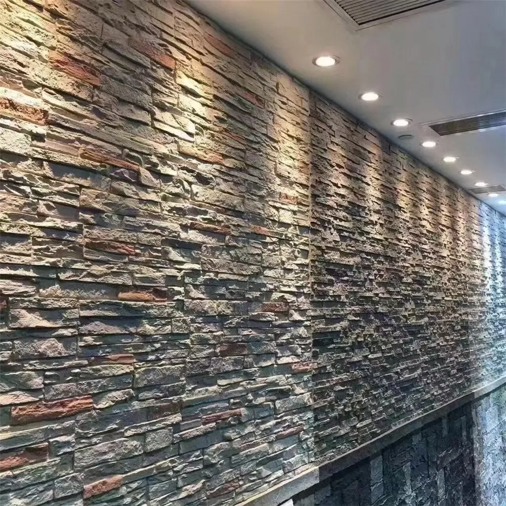 Paneles de pared de revestimiento de piedra PU impermeable al aire libre Vanjoin a Arabia Saudita