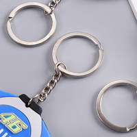 Porte-clés en Pvc Double face pour moto, pendentif de poupée, Animation de dessin animé, Logo personnalisé, cadeau