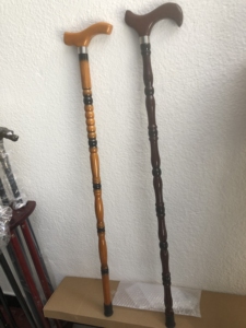 Muletas de grifo, muletas antideslizantes ligeras Retro, muletas de madera duraderas para senderismo, punta de goma, palo de madera para montaña <span class=keywords><strong>92</strong></span> - Product Image 5