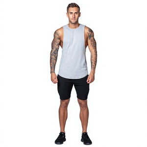 Vente flash - Corset amincissant pour homme, vêtements de compression pour la musculation, débardeur de sport pour la salle de sport, 100% polyester, séchage rapide - Product Image 6