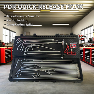 Sgancio Rapido per Attrezzi di Riparazione <span class=keywords><strong>PDR</strong></span> per Veicoli in Plastica e Metallo Durevole Asta a Gancio a Forma Speciale a Coda di Balena e Martello a Scorrimento Inclusi - Product Image 2