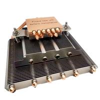 ODM personnalisé PC dissipateur thermique Base en cuivre avec 6 caloducs ordinateur CPU fermeture éclair aluminium aileron CPU processeur refroidisseur