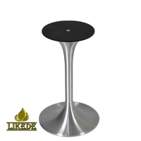 Base de Table de trompette en aluminium de luxe support de jambe de Table de café/thé robuste en métal moderne pour hôtel hôpital extérieur appartement