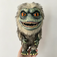 Heysey Horror Furry Monster Critters Wigs Headpieces Handmade Halloween Prop Plush Toy Mini Decor Ornament for Haunted House