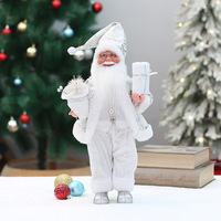 46cm Weihnachtsmann-Ornamente Rote Weihnachtsmann-Puppe Weihnachtsdekoration Zubehör für Weihnachtsfeiern