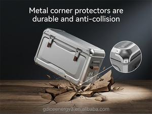 36L Movable Portable Fridge Dual-zone Dual Temperature Control Aluminum 12-240V Metal <b>Refrigerator</b> Car Boat Fridge 12v - Product Image 5