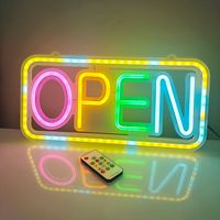Lampu Neon LED Dimmable Custom 12V Dekorasi Dinding Akrilik Desain 24 Jam Produksi Cepat 3-5 Hari Dropship Langsung Produsen
