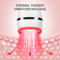 Appareil de massage facial et oculaire à thérapie rouge et bleue chaud/froid, lifting cutané, anti-âge, anti-rides