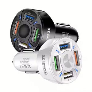 4 Usb Car Phone Charger Qc3.0 Fast Charging Mobile Phone Car Charger 7a Car Charger Adapter - Product Image 2