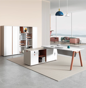 Bán Buôn Đơn Giản Thời Trang Tổng Giám Đốc Bàn Ông Chủ Làm Việc Nội Thất Văn Phòng Máy Tính Bảng L Hình Dạng - Product Image 2