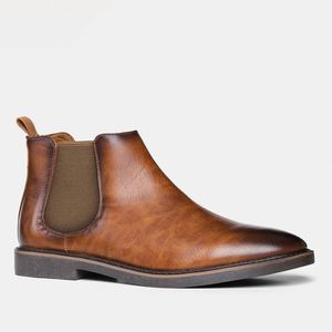 Nouveauté 2026 Bottes Chelsea en cuir de haute qualité pour hommes Bottes en caoutchouc tendance - Product Image 5