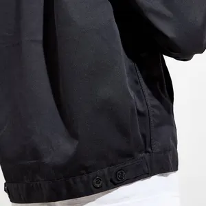 OEM ODM Wholesale Customized Logo 100% Cotton High Quality Mens Fashion Work Jackets With Sleeve Pocket