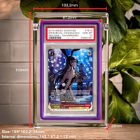 Étui de protection transparent en acrylique pour cartes gradées PSA, TCG, Anime – Présentoir personnalisable avec logo – Vente en gros