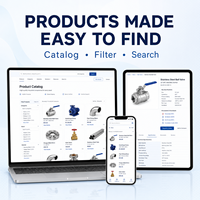 Conception de site web de présentation de produits B2B, compatible React/Vue.js et MAC OS, avec filtre de recherche personnalisé HTML CSS pour l'industrie manufacturière