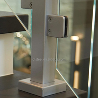 DF 304 coin réglable pour balcon verre pince en acier inoxydable garde-corps carré pilier fente tuyau connecteur singapour