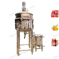 Agitateur à Cisaillement Élevé Prix Usine DZJX, Émulsifiant Industriel, Homogénéisateur, Disperseur, Mélangeur 100L 6 tonnes pour Crèmes Cosmétiques et Produits Chimiques