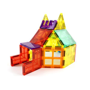 Nuovo oggetto <span class=keywords><strong>puzzle</strong></span> magnetico mattonelle magnetiche per bambini tessere magnetiche 3D piastrelle Set educativo stelo di ispirazione giocattoli piastrelle - Product Image 4