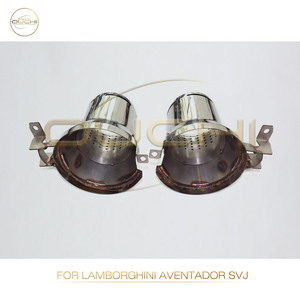 Puntas de Escape Plateadas para Lamborghini <span class=keywords><strong>Aventador</strong></span> <span class=keywords><strong>SVJ</strong></span>, Puntas de Acero Inoxidable, Piezas de Rendimiento Automotriz, Tubos de Escape - Product Image 5