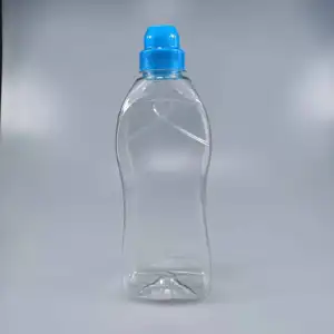 800ml PET yıkama makine temizleyici şişe plastik çamaşır deterjanı şişesi zemin deterjan şişesi 39mm boyun vidalı kapak