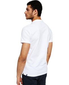 เสื้อยืดคอตตอนเจอร์ซีย์แขนสั้นผู้ชายแบบใหม่สำหรับฤดูร้อน ผ้าไม่เป็นขุย คอผูกเชือก สไตล์ลำลอง - Product Image 6