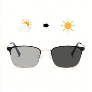 Gafas de Sol con Lentes Fotocromáticas que Cambian a Gris, con Logotipo Personalizado al por Mayor, Monturas de Gafas para Computadora con Protección Contra la Luz Azul, para Hombre y Mujer - Product Image 2