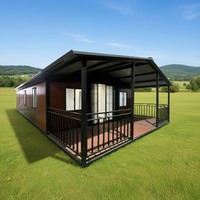 Maison Conteneur Préfabriquée de Luxe Modulaire Démontable à Assemblage Facile, 2 ou 3 Chambres, 20ft 40ft, Allemagne, avec Kit Plat