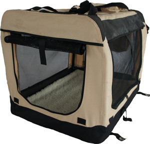 Jaula plegable de alta calidad para interiores y exteriores, cachorros, gatos, mascotas, jaula de cara suave, transpirable, malla antiarañazos, caja para mascotas - Product Image 1