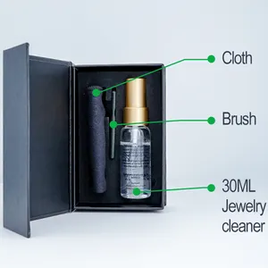 Manufacture 30ml eco friendly watch cleaner silver jewelry cleaner liquid jewelry cleaning care kit for all jewelry