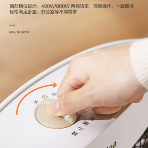 เครื่องทำความร้อนไฟฟ้าขนาดเล็กมีเดีย 15 ตร.ม. ระบบอินฟราเรดไกล ให้ความร้อนเร็ว สีขาว ขนาดกะทัดรัด สำหรับบ้านและสำนักงาน - Product Image 4