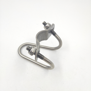 Abrazadera de doble U en forma de U de 48 mm galvanizada con hebilla cruzada para invernadero pequeño de estabilidad estructural, marca <span class=keywords><strong>GYH</strong></span> - Product Image 6
